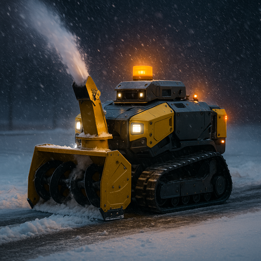 ARCBOS SnowBot heavy autonomous snow-removal robot concept
